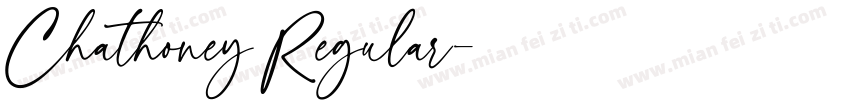 Chathoney Regular字体转换